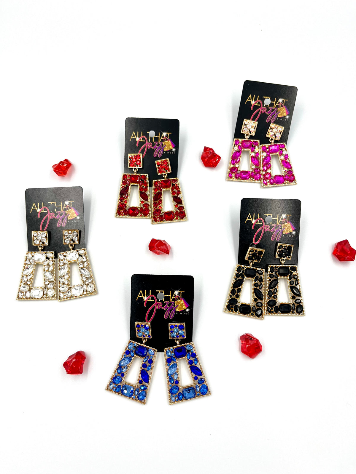 Dangle Rhinestone Earrings