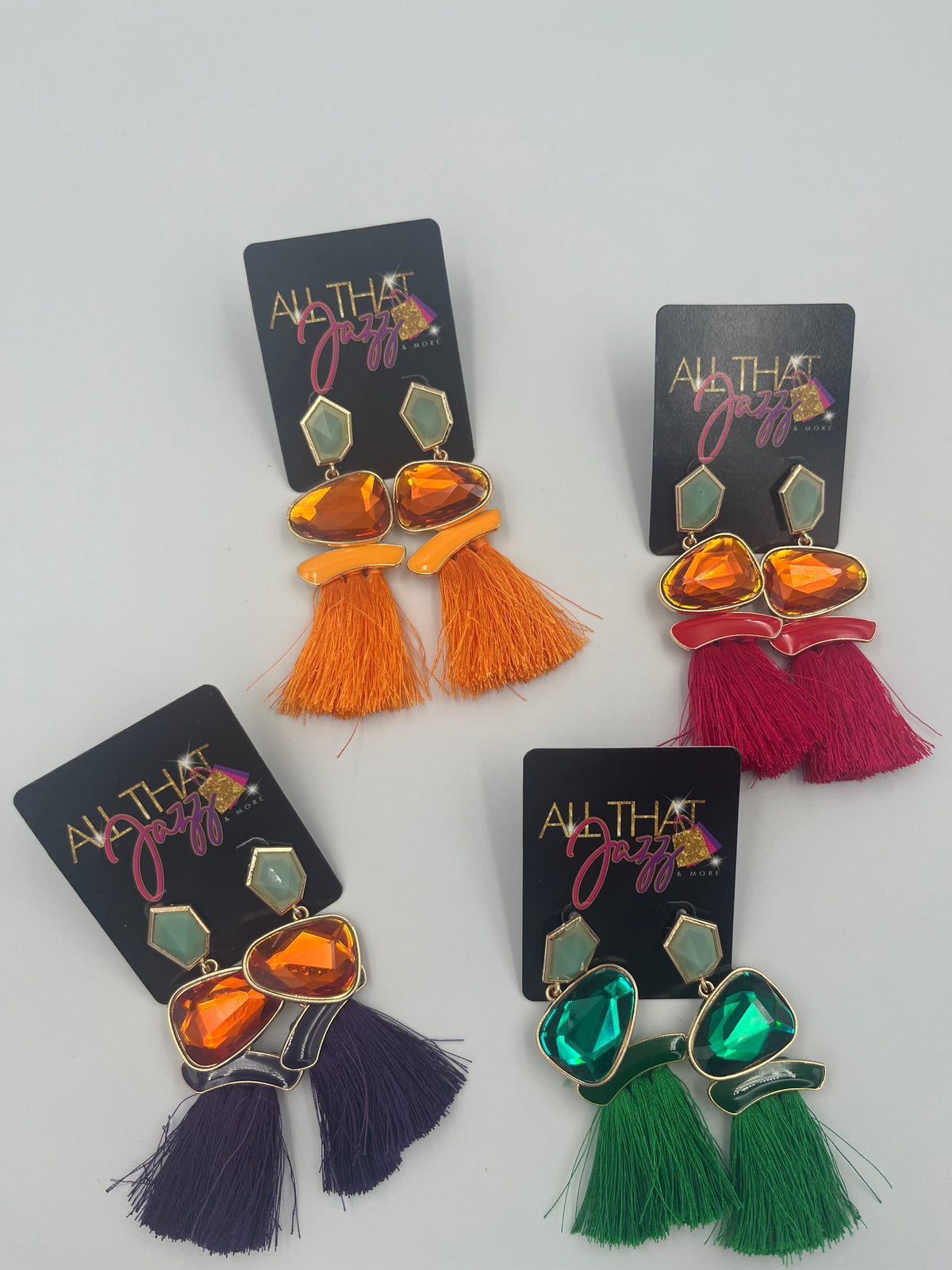 Acrylic Tassle Earrings